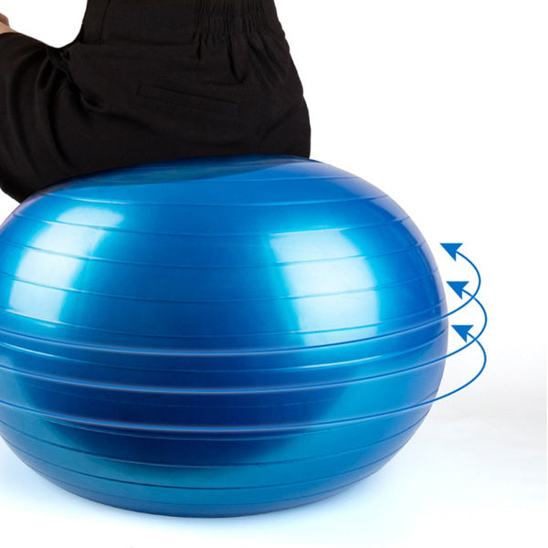 Anti-Burst Exercise Heavy Duty Gym Ball (Multicolour) (75Cm) - Springkart 