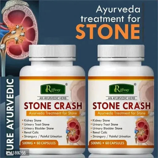 Stone Crash Herbal Capsules For Treatment Herbal Capsules For Stone 100% Ayurvedic Pack Of 2