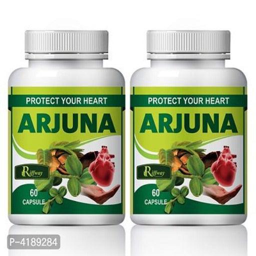 Arjuna Tea Herbal Capsules For Heart Care 100% Ayurvedic Pack Of 2