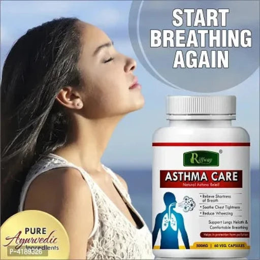 Asthama Care Herbal Capsules For Chronic Allergies 100% Ayurvedic Pack Of 1