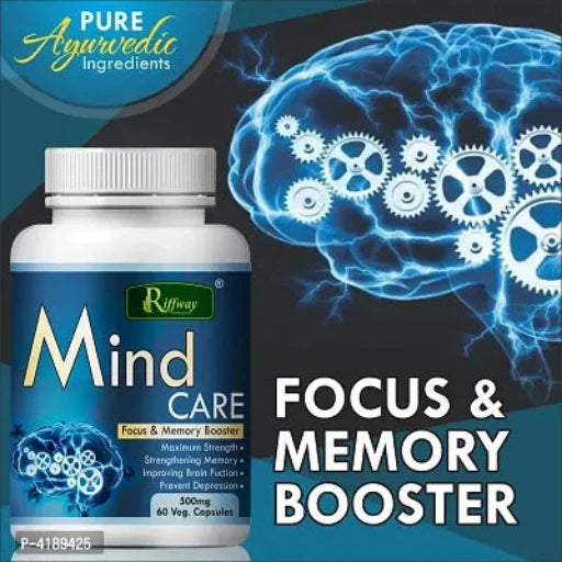 Mind Care Herbal Capsules For Improve Memory Concentration Memory Power 100 % Ayurvedic Pack Of 1