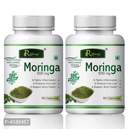 Moringa Herbal Capsules For Protect Liver & Brain Health 100% Ayurvedic Pack Of 2