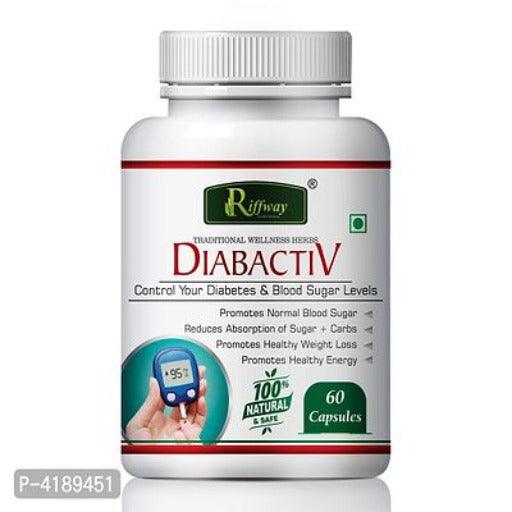 Diabactive Herbal Capsules For Control Your Diabetes Blood Sugar Levels 100% Ayurvedic Pack Of 1