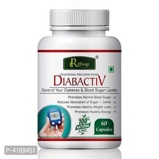 Diabactive Herbal Capsules For Control Your Diabetes Blood Sugar Levels 100% Ayurvedic Pack Of 1 - Springkart