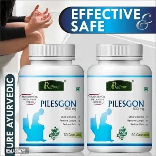 Pilesgon Herbal Capsules For Piles Free 100% Ayurvedic Pack Of 2