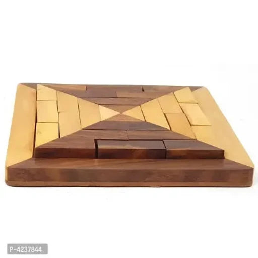 Handmade Square Wood Tangram Puzzle Game Set Great Gift for Kids