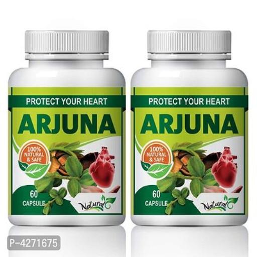 Arjuna Tea Herbal Capsules For Improving Muscle Function 100% Ayurvedic (120 Capsules)