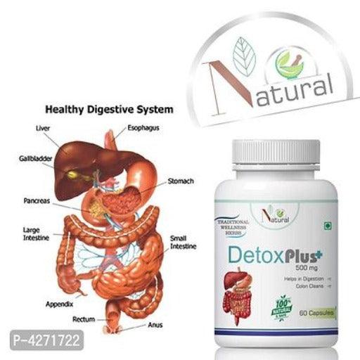 Detox Plus Herbal Capsules For May Cause Fatty Liver Disease 100% Ayurvedic (60 Capsules)