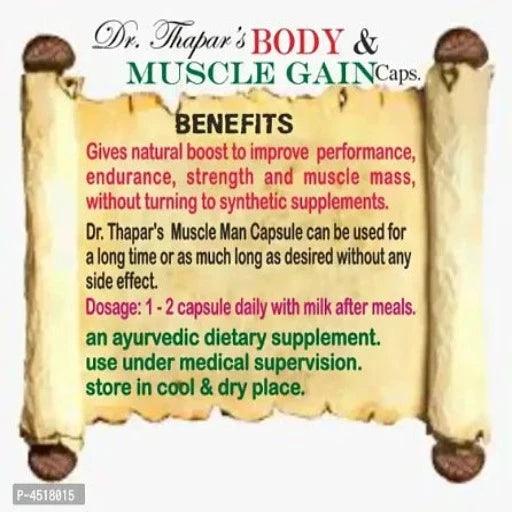 Body Muscle Gain by Dr. Thaparrsquo;s Herbal Capsule