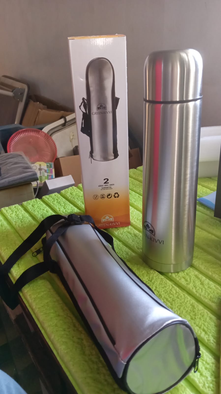 Vacuum Stainless Steel Double Wall Water Bottle, Fridge Water Bottle, Stainless Steel Water Bottle Leak Proof, Rust Proof, Cold & Hot Thermos steel Bottle| Leak Proof | Office Bottle | Gym | Home | Kitchen | Hiking | Trekking | Travel Bottle (1000 ML) - Springkart 