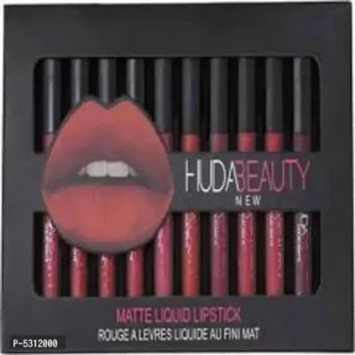 EWY MAKE UP LIQUID MATTE LIPSTIC PACK OF 12