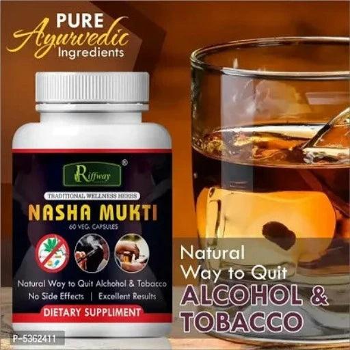 Nasha Mukti Herbal Capsules For Quit Alcohol And Smoking 100% Ayurvedic Pack Of 1