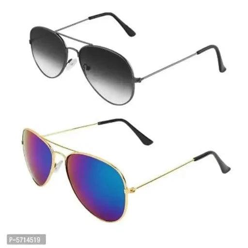 Alvia Combo of 2 Sunglasses for Men Women-2