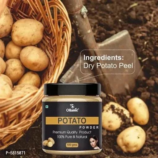 Natural Potato Powder- For Skin Hair Combo Pack Of 3 Jar (300Gm) - Springkart 