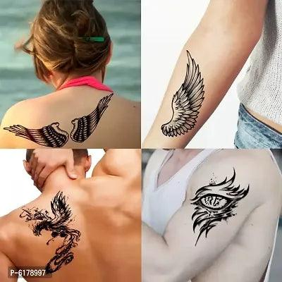 Trible Eye , Wings , Dragon And More Tattoos Combo and Best Populer design Tattoo Combo Waterproof Men and Women Temporary body Body Tattoo Payment:- Pre-paid