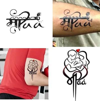Maa Paa With Family Tattoos Combo and Best Populer design Tattoo Combo Waterproof Men and Women Temporary body Body Tattoo - Springkart 