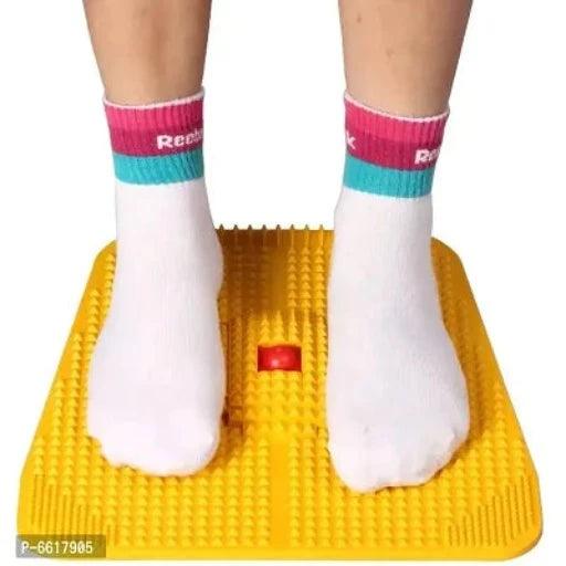 Acupressure Power Relief Plastic Mat For Foot Health (Yellow)