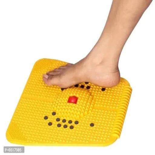 Acupressure Power Relief Plastic Mat For Foot Health (Yellow)