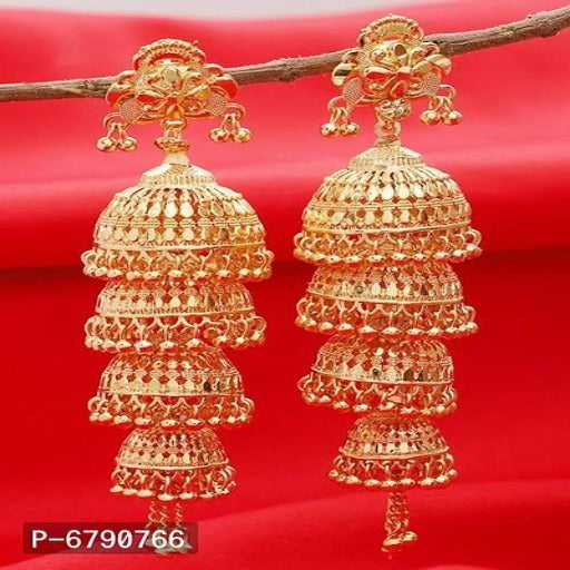 Traditional Gold Plated Earrings