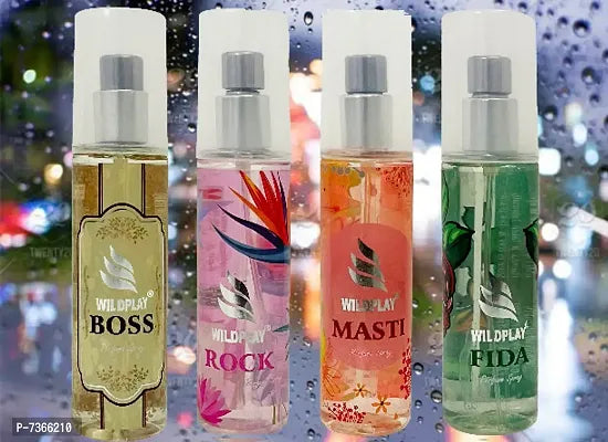 Wildplay Parfume Set Of 4 Boss,Rock,Masti Fida Spray Parfume