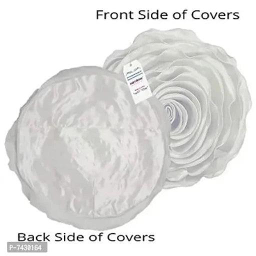 Comfortable Rose Design Super Satin Cushion Covers - Set Of 5