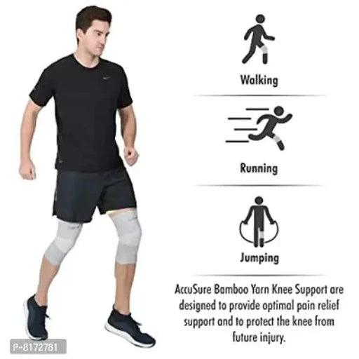 AccuSure Orthopedic Pain Relief Bamboo Yarn Knee Support Cap Brace