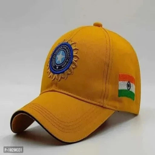 Indian Flag Logo Embroidered Cricket Team Cap For Men