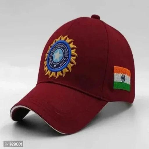 Indian Flag Logo Embroidered Cricket Team Cap For Men