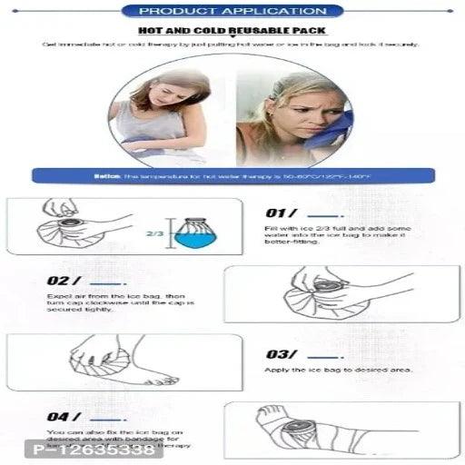 Reusable 9 inch Insulated Hot Water Ice Cold Pack Medical Ice Bags For Pain Relief