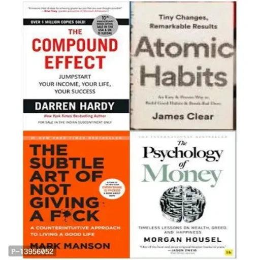 The Psychology of Money + Atomic Habit + compound effect + The Subtle Art 4 book in combo Payment:- Pre-paid