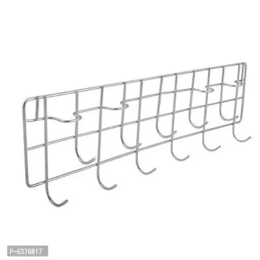 Stainless Steel Chakla Belan Stand And Ladle Hook Rail / Wall Mounted Ladle Stand For Kitchen