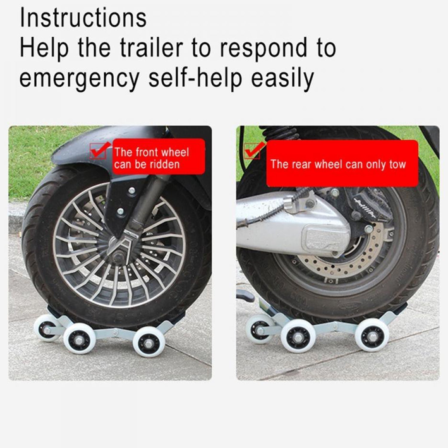Motorcycle Two-Three-Wheel Flat tire Emergency Power Booster 1-pcs Set. - Springkart 