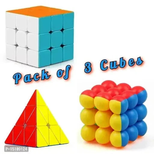 COMBO (PACK OF 3)Pyramid ,High Speed Magic and Ball Cube Puzzle Games