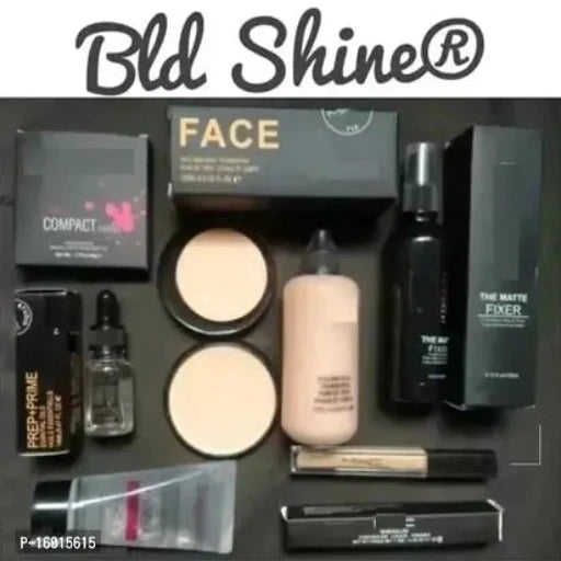 Shine Makeup Combo of 6 Products (Fixer, Primer, Foundation, Compact, Face Serum Concealer)