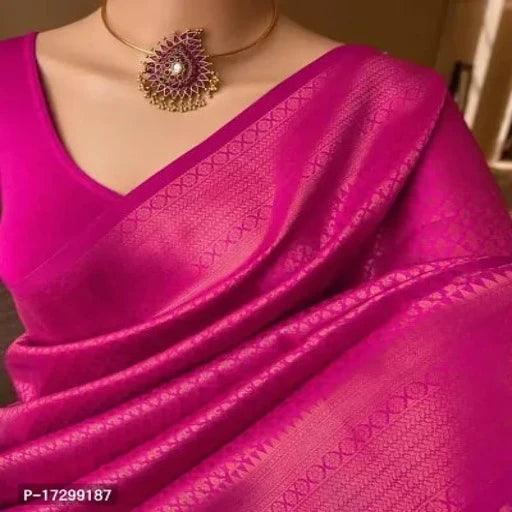 Fancy Art Silk Saree with Blouse Piece for Women