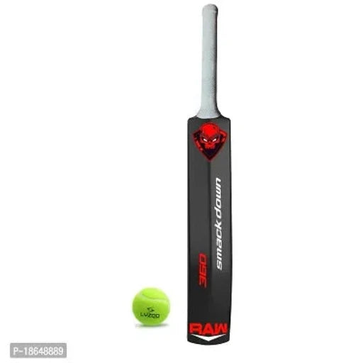 Hard PVC Plastic cricket bat full size with 1pc cricket tennis ball for 15+ Age group