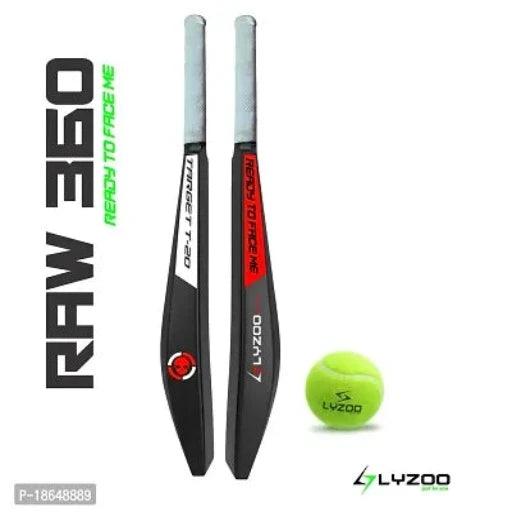 Hard PVC Plastic cricket bat full size with 1pc cricket tennis ball for 15+ Age group