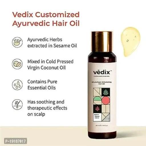 Vedix Customised Hair Growth Combo |Hair Oil For Hair Fall | Anti Hair Fall Shampoo|Dry Hair |Dry Scalp|Curly Hair - 200 ml (2 Items in the set)