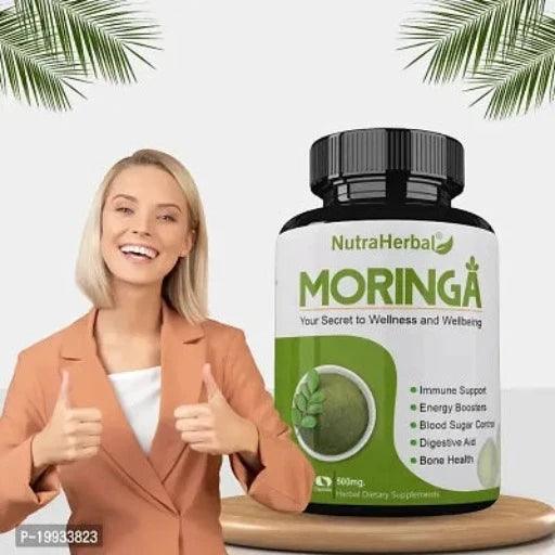 Nutral Herbal Moringa Capsules Essential Nutrition -Pack of 60 Veg Capsules 500mg