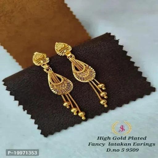 Traditional Cutwork Stud Earrings For Women Girls. Brass, Screw Back.