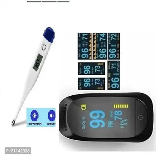 Combo of Oximeter with Digital Thermometer.