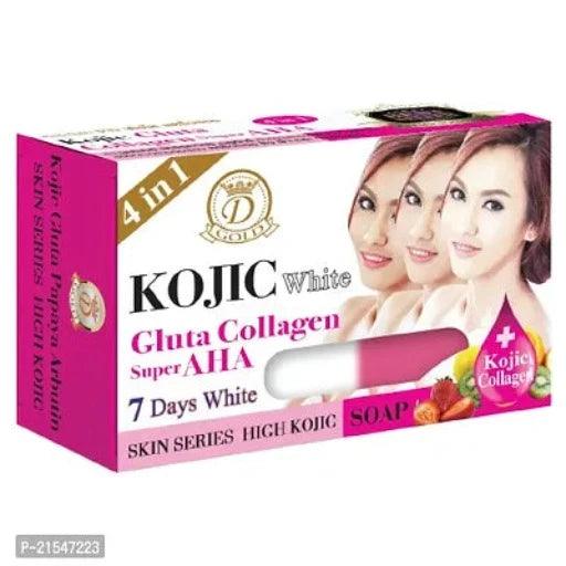 GOLD KOJIC WHITE GLUTA COLLAGEN SUPER AHA SKIN SERIES HIGH KOJIC SOAP 160g - Springkart 