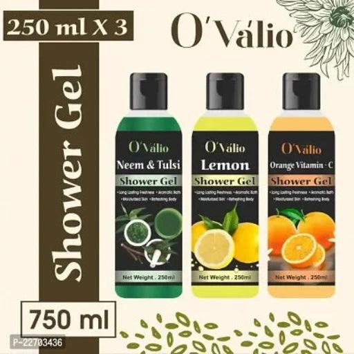 Lemon,Neem,Orange Flavor Glowing Skin Freshing Lovely Body Shower Gel