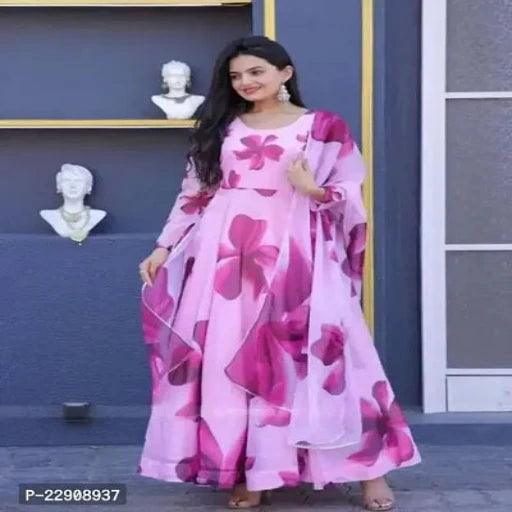 Attractive Gowns For Women with Dupatta