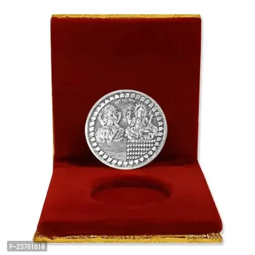 Silver Plated German Silver Dhanteras Coins for Diwali Gift