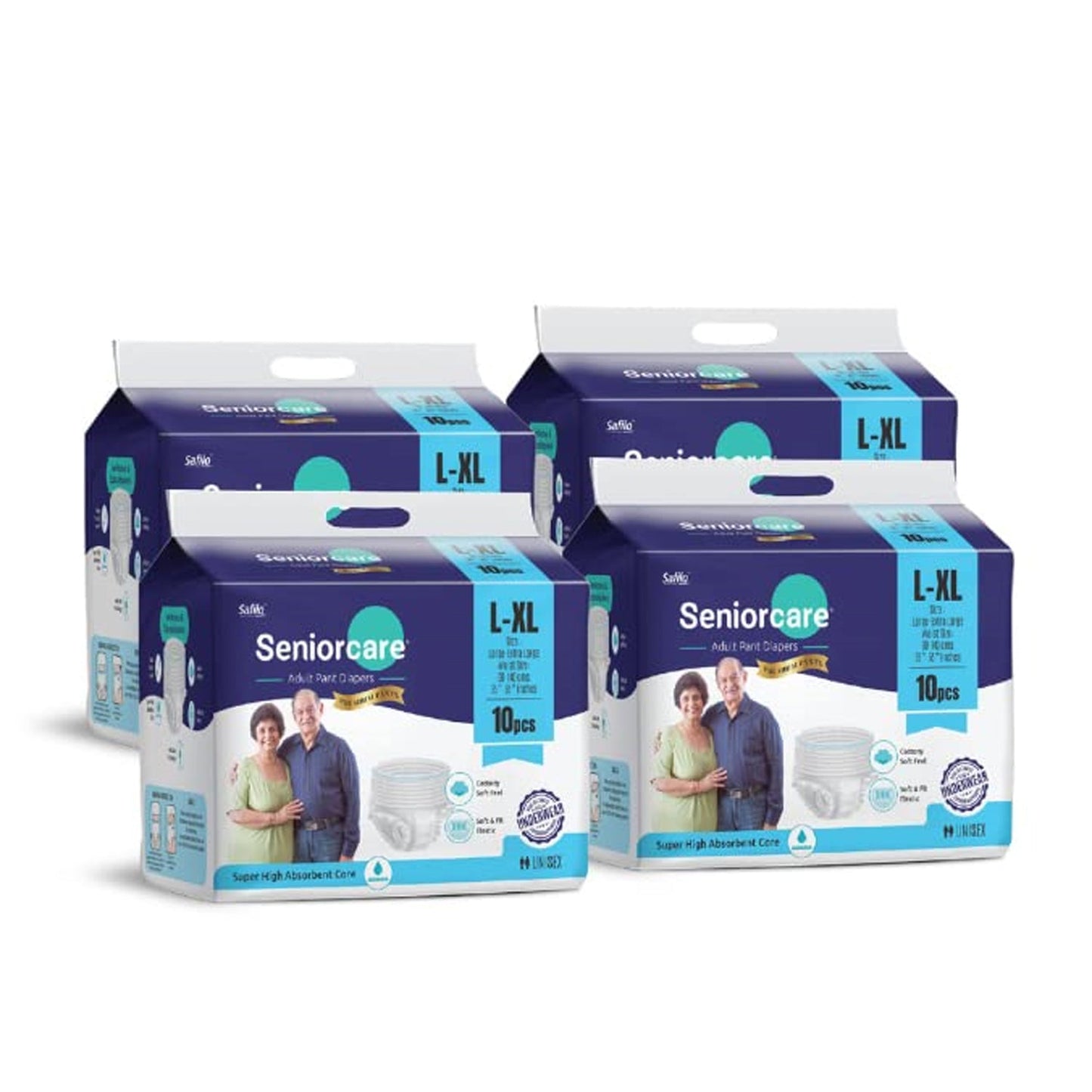 Large - Extra Large Senior care Adult Pull Up Diaper Pants (Waist Size (90-140 Cm | 35 -55 Inch) Adult Diapers ( Large - Extra Large L-XL10Pc) - Springkart 