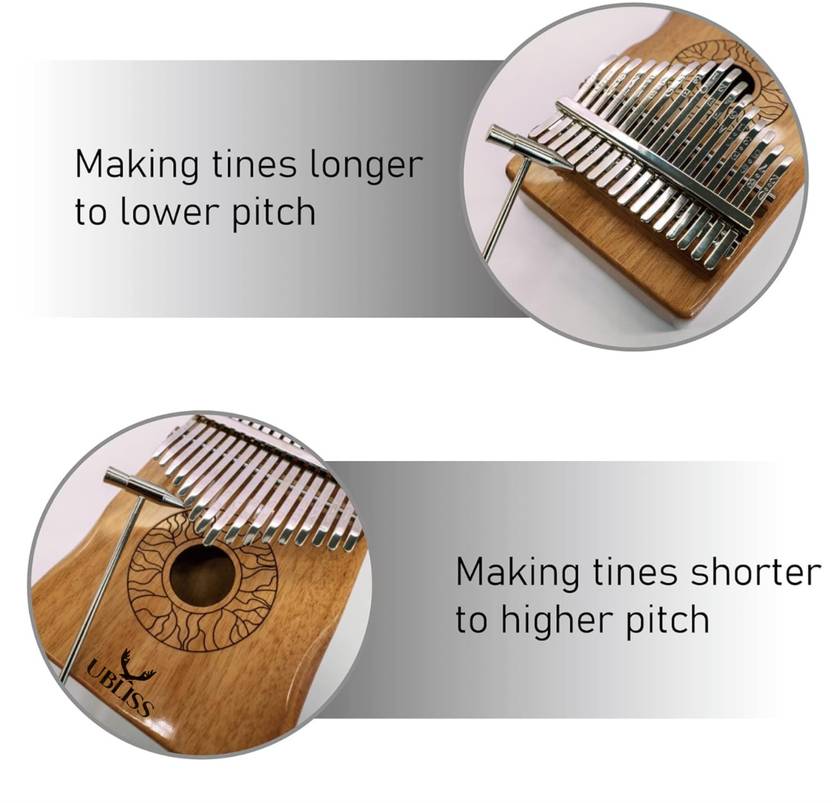 UBliss Kalimba 17 Key Mahogany Wood Thumb Piano | Carry Bag | Learning Guide Analog Portable Keyboard  (17 Keys)