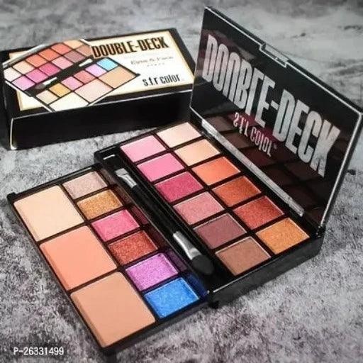 Double deck 18 color matte and shine eyeshadow palette