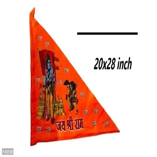 Ramji ka jhanda, [10 PIECE ] Flag of Shree Ram for Devotee 20X28X 38 INCH - Springkart 