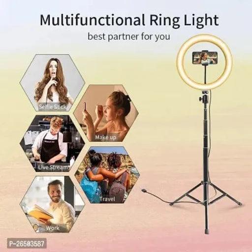 Selfie LED Ring Light, Phone Holder,7 Feet Long Stand 360 degree 1.5 meter long collar mic Kit